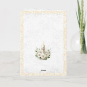 ガールファーストコミュニオンスペシャル恵みグリーティング カード (裏面)