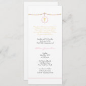 ガールファーストコミュニオン 招待状 (正面/裏面)