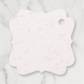 ガールファーストコミューニオンウォーターカラーピンクフローラの好意 フェイバータグ (裏面)