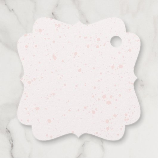 ガールファーストコミューニオンウォーターカラーピンクフローラの好意 フェイバータグ (裏面)