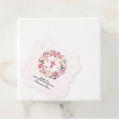 ガールファーストコミューニオンウォーターカラーピンクフローラの好意 フェイバータグ (インサイチュ)