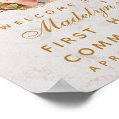 ガールファーストコミューニオンフォトピンクマグノリアへようこそ ポスター (角)