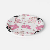 ガールファーストロデオ女性のカーボーイ誕生日パーティー ペーパープレート (アングル)