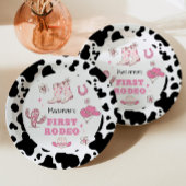 ガールファーストロデオ女性のカーボーイ誕生日パーティー ペーパープレート