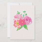 ガールファーストワンフローラ誕生パーティー招待状 招待状 (裏面)