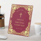 ガールファーストヴィンテージブルゴーニュ金ゴールド歓迎 台座サイン (インサイチュ)