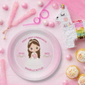 ガールファースト聖体拝領紙プレート ペーパープレート (パーティー)