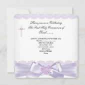 ガールファースト聖体薄紫レースハート2 招待状 (裏面)