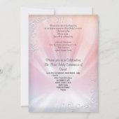 ガールファースト聖餐式ホワイトピンクヘブンリー2 招待状 (裏面)