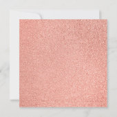 ガールファースト聖餐式ローズゴールドマーブルピンクリッター 招待状 (裏面)