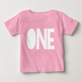 ガールファースト誕生日シャツ1歳の誕生日ONE I'm One ベビーTシャツ