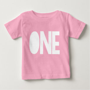 ガールファースト誕生日シャツ1歳の誕生日ONE I'm One ベビーTシャツ