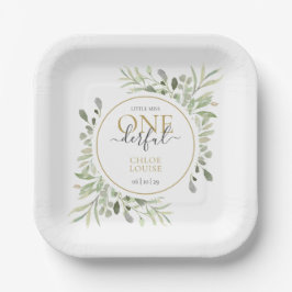 ガールファースト誕生日リトル恋しく思ワンダーフルかわいい ペーパープレート