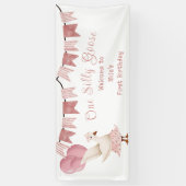 ガールファースト誕生日ワン間抜けグースバナー 横断幕 (縦)