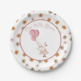 ガールファースト誕生日ワン間抜けグース紙プレート ペーパープレート