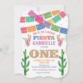 ガールファースト誕生日招待状，メキシコ，フィエスタ 招待状 (正面)