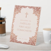 ガールファースト金ゴールドピンク離れローズエレガント 台座サイン (インサイチュ)