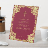 ガールファースト金ゴールドフェイクバ離れルガンディ 台座サイン (インサイチュ)