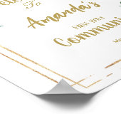 ガールファースト・コミュニオンウェルカムサイン ポスター (角)