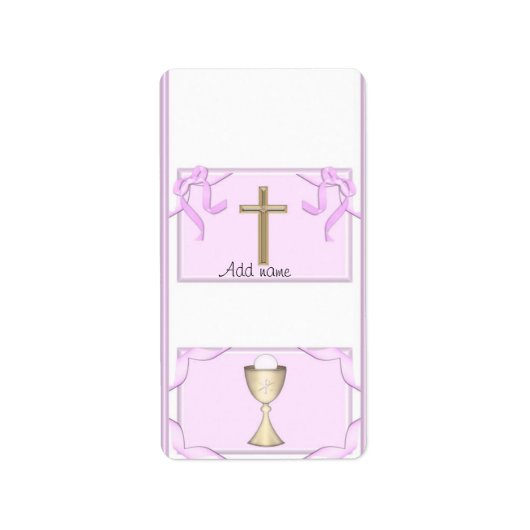 ガールファースト・コミュニオンハーシー・ナゲット・キャンディ・ラッパー ラベル (正面)