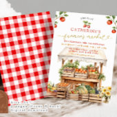 ガールファーマーズマーケット秋ニーエイジ誕生日 招待状