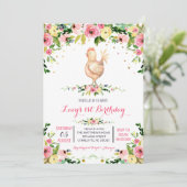 ガールファームの牛の誕生日の招待状 招待状 (スタンド正面)