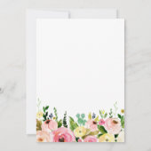 ガールファームの羊の誕生日の招待 招待状 (裏面)