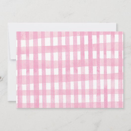 ガールファームアニマルズバルーン紙吹雪誕生日パーティー サンキューカード (裏面)