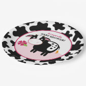 ガールファームカウベビーシャワー紙プレート ペーパープレート (アングル)