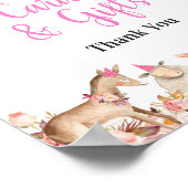 ガールファームハウスアニマルズ納屋周囲の庭カード&ギフト ポスター (角)