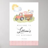 ガールファーム動物ウェルカムサイン ポスター (正面)