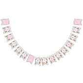 ガールファーム納屋周囲の庭動物紙吹雪ハッピーバースデー バンティングフラッグ (全)