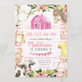 ガールファーム誕生日招待状 招待状