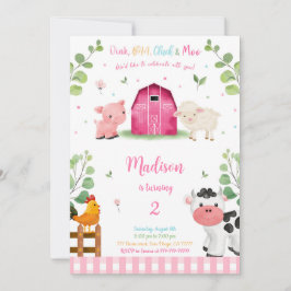 ガールファーム誕生日 招待状