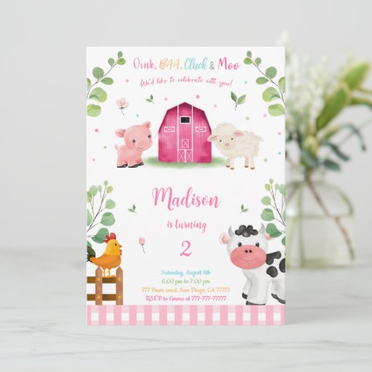 ガールファーム誕生日 招待状 (スタンド正面)