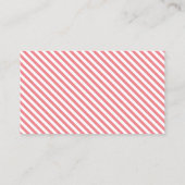 ガールフィットネスパーソナルトレーナーシンプルプレインピンク 名刺 (裏面)