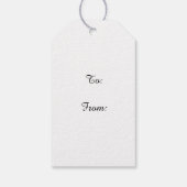 ガールフェアリーウィングス誕生日ギフトラベル ギフトタグ (裏面)