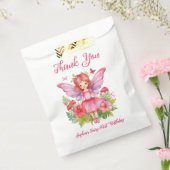 ガールフェアリー最初の誕生日かわいいピンクの水色 フェイバーバッグ (封をした状態)