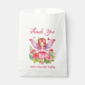 ガールフェアリー最初の誕生日かわいいピンクの水色 フェイバーバッグ (正面)