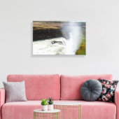 ガールフォスの滝 – 南西アイスランド キャンバスプリント (インサイチュ (リビング))