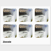 ガールフォスの滝 – 南西アイスランド スクエアシール (シート)