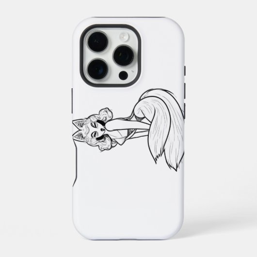ガールフォックスの電話ケース iPhoneケース (裏面)