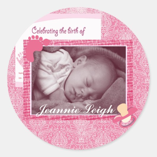 ガールフォトキープサケ ラウンドシール (正面)