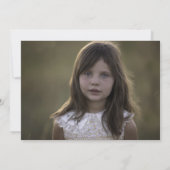 ガールフォトシンプルーのエレガントな誕生日パーティー 招待状 (裏面)