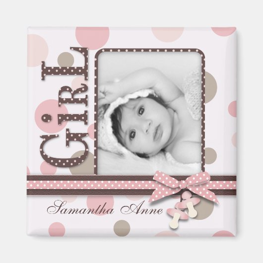 ガールフォトマグネットS2 マグネット (正面)