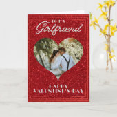 ガールフカスタムォトグリッターバレンタインカード カード (黄色い花)