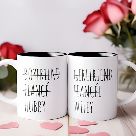 ガールフパーソナライズされたァイルアンセトゥウィフィーおもしろい ツートーンマグカップ