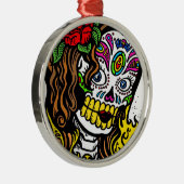 ガールフラワーシュガースカル メタルオーナメント (右)