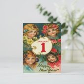 ガールフラワーズ1月1日新年 シーズンポストカード (スタンド正面)