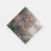 ガールフランスの魚釣りインブリタニー スタンダードランチョンナプキン (角)